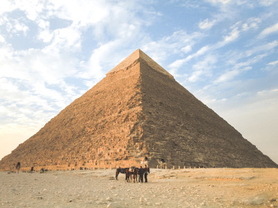 La grande pyramide de Gizeh, Egypte