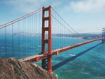 Le pont du Golden Gate à San Francisco, Etats-Unis